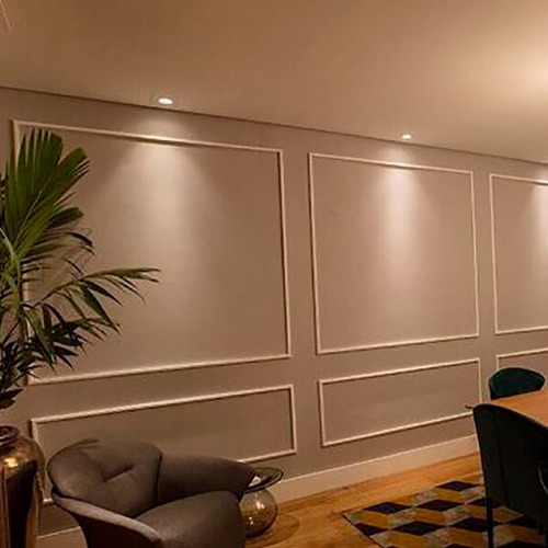 Boiserie Moldura De Isopor Kit 15 Metros Roda Meio