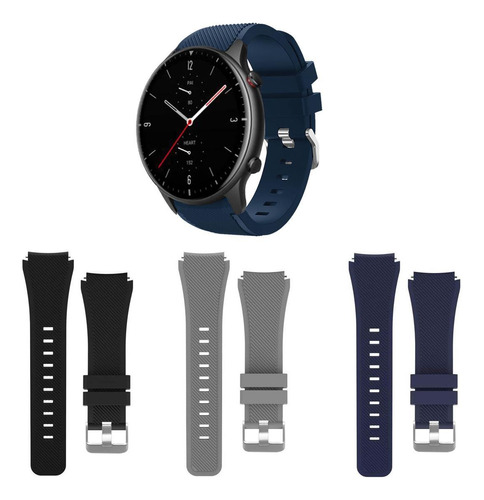 Kit 3 Pulseiras Para Amazfit Gtr 2 Ou Gtr 2e Troca Fácil