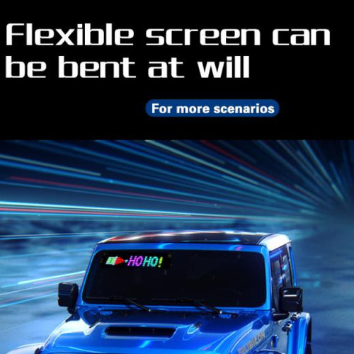 Señal Led Programable Para Coche, Panel Flexible, Control De