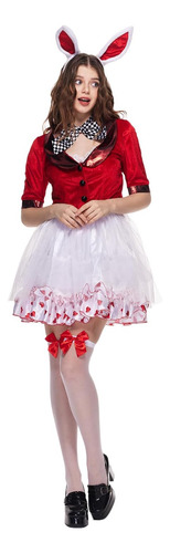 Eraspooky Disfraz De Conejo Blanco Para Mujer Disfraz De Con