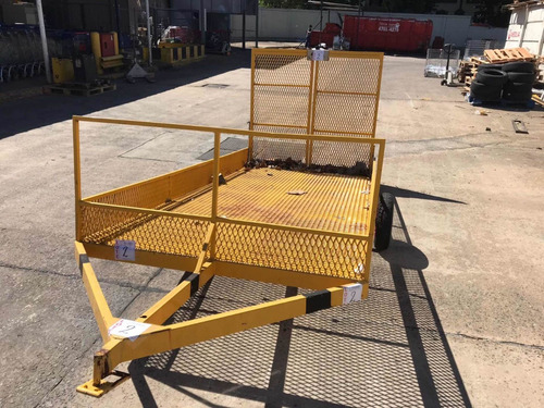 Carreton Trailer De Tiro Minicargadora Miniretro Autoelevado