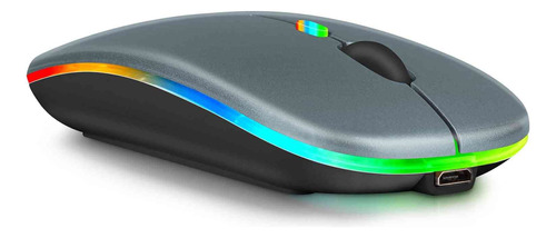 Mouse Led Inalambrico Recargable 2.4 Ghz Bluetooth Para 10.4