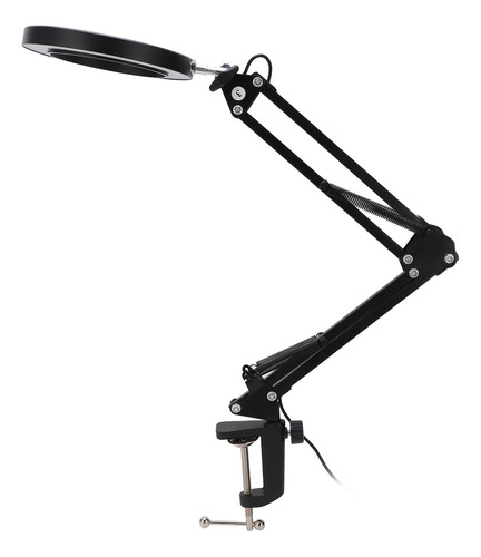 Bancada De Trabalho 5x Magnifying Glass Led Flexible Arm 10