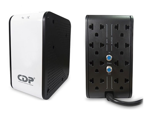 Imagen 2 de 6 de Cdp R2c-avr1008 Regulador Estabilizador 1000va/400w 8 Tomas