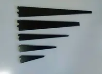 Comprar 10 Mensula 37cm Para Riel Doble Reforzada Negra Todoestantes