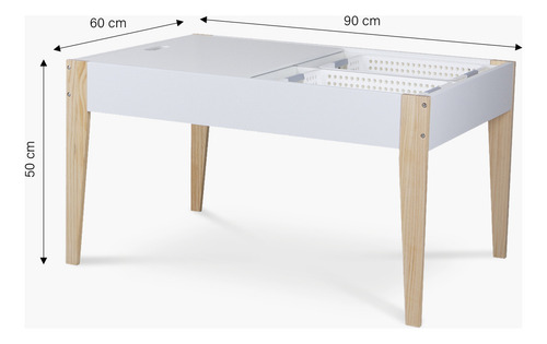 Pack Infantil 1 Mesa 2 Sillas Santino Natura/blanco Form