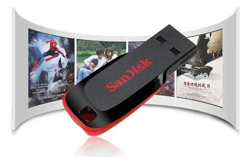 Pendrive Cruzer Blade 64gb Usb 2.0 Flash Drive Sandisk 2 Uni
