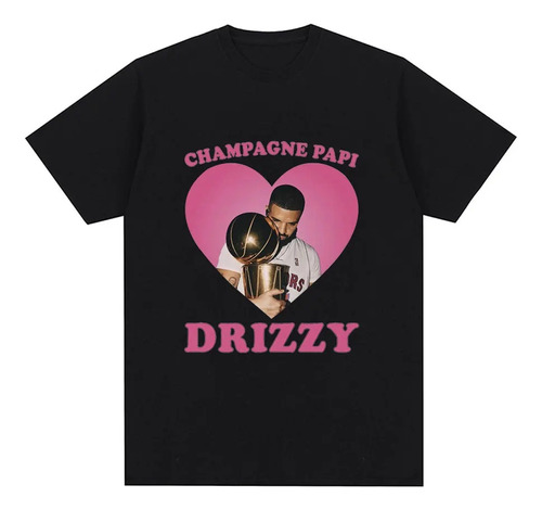 Camiseta Impresa De Algodón De Manga Corta Drizzy Drake