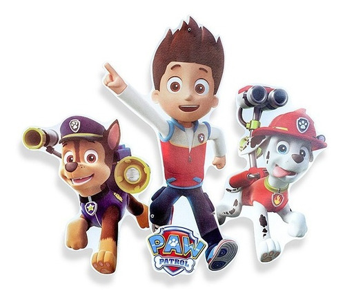 Adorno Movil Paw Patrol Patrulla Fiesta Decoracion Pared Gm