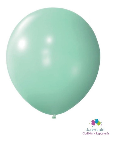 Globos Pasteles X 25 U. Verde 9 Pulgadas 