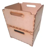 Comprar Cajones Apilables 20x20 Organizadores Mdf Laser Pack X8u.