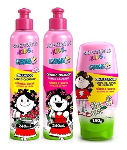  Kit Kids Cacheados Shampoo Condicionador 240ml Finalizador