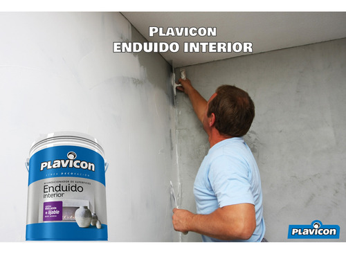 Enduido Plastico Para Interiores Plavicon Balde De 20 Litros