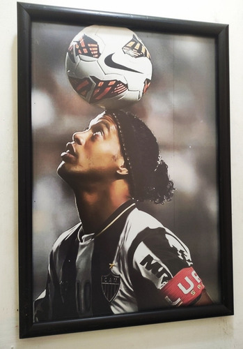 Ronaldinho Poster Enmarcado 50 X 35 Cms