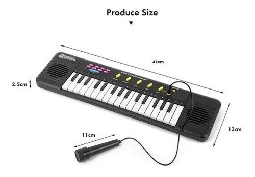 Imagen 2 de 3 de Teclado Piano Órgano Musical Infantil Instrumento