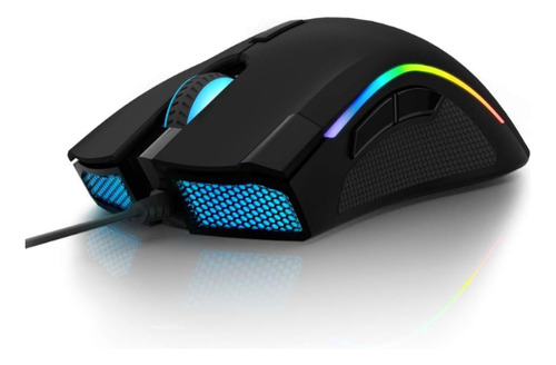 Delux M625bu Mouse Gamer Rgb Negro Con Cable