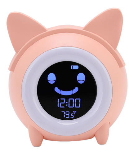 Reloj Despertador Infantil Con Diseño De Gato De Dibujos Ani