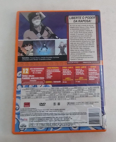 Dvd Naruto Liberte O Poder Da Raposa, Sem Cortes Original (Usado)