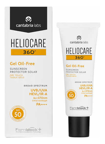 Heliocare 360° Gel Oil Free Spf50+ Sin Color 50 Ml