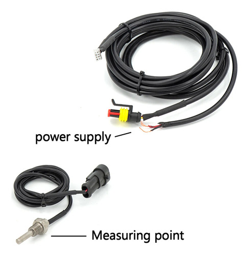 Medidor De Temperatura De Agua Digital 36mm Con Adaptador De