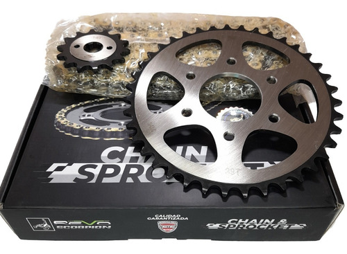 Kit Arrastre Pulsar Ns 200/fi/as/r Oring 14/39 Revo Scorpion