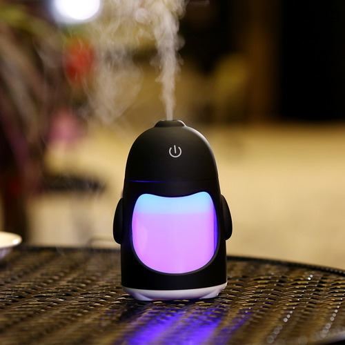 Imagen 3 de 9 de Mini Humidificador Difusor Pingüino + 1 Esencia De Regalo