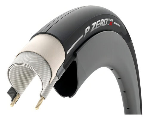 Llanta Pirelli P Zero Race Tlr Sl 700×26c Tubeless Ready Color Etiqueta negra