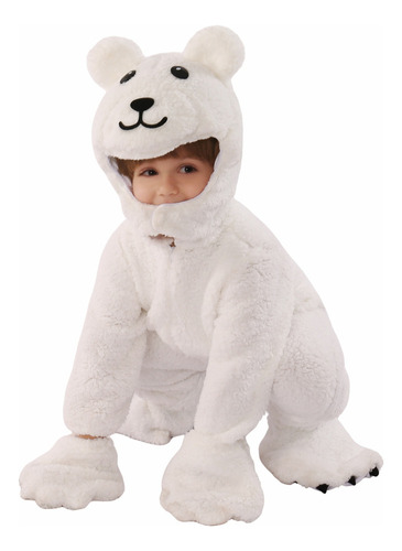 Halloween De Los Niños De Los Animales Cos Ropa Oso Blanco