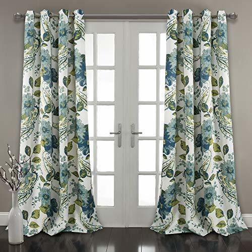 Lush Decor Paisley Panel De Cortina De Ventana Floral (juego