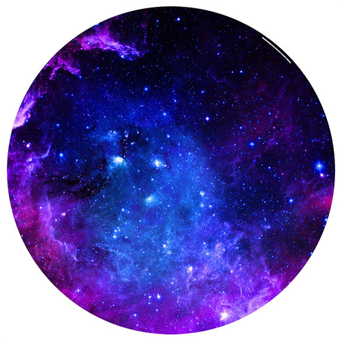Painel Redondo Sublimado 3d Galáxia Em Tecido - 1,5x1,5m