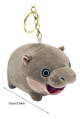Llavero De Hipopótamo De Peluche Llavero De Peluche Lindo Di