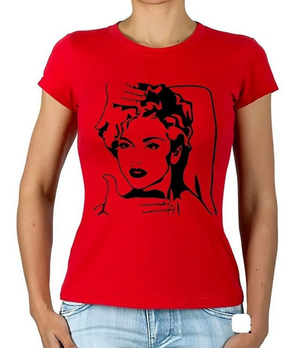 Polera Mujer Diseño Madonna Rostro Moda Music