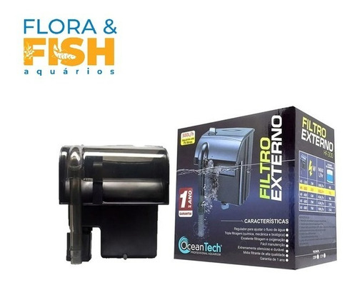 Oceantech Filtro Externo Hf-0300 300l/h Aquário Até 75l 110v