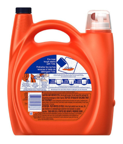 Tide Orange Detergente He Original 96ld 4.43l Caja 4 Uds