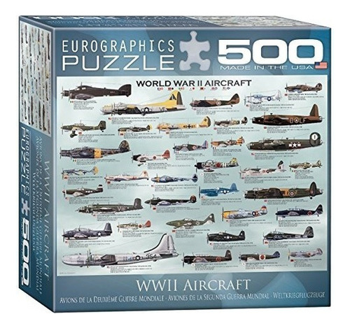 Puzzle De Aviones De La Segunda Guerra Mundial 500 Piezas | Envío gratis