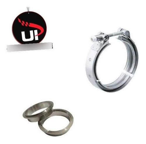 Imagem 1 de 1 de Kit Com Flanges Abraçadeira Tipo V-band / V-clamp 3 Inox