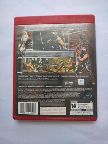 Ninja Gaiden Sigma Ps3 Playstation 3 (Usado)