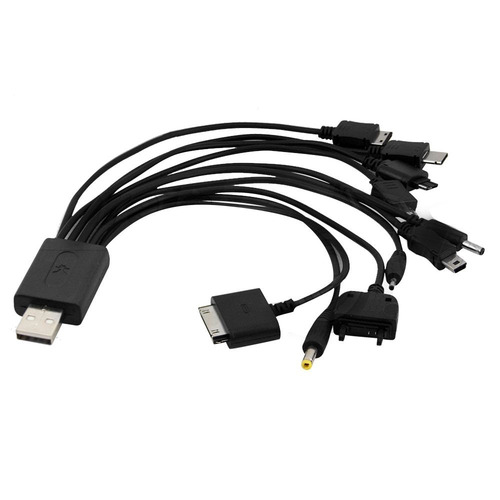 Carregador Celular Universal Com 10 Ponteiras