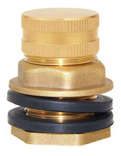 Joywayus Brass Male Garden Hose Bulkhead Fitting Drain/flush