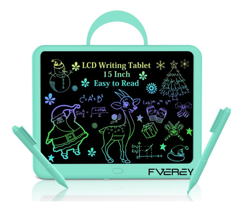 Fverey Tableta Escritura Lcd Dibujo Colorida 15  Regalo Para