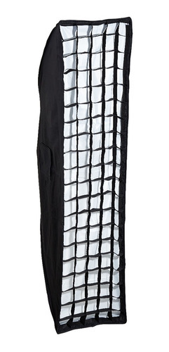 Imagen 1 de 10 de Soft Box Strip Grid Panal Visico 35x140cm Montura Bowens