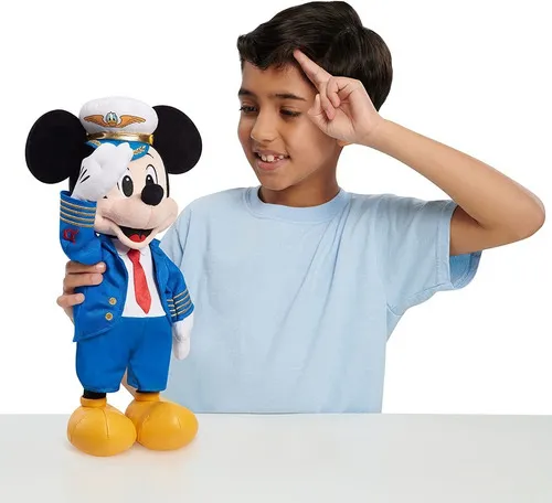 Disney Peluche Mickey Mouse Piloto Aviador 38 Cm D23