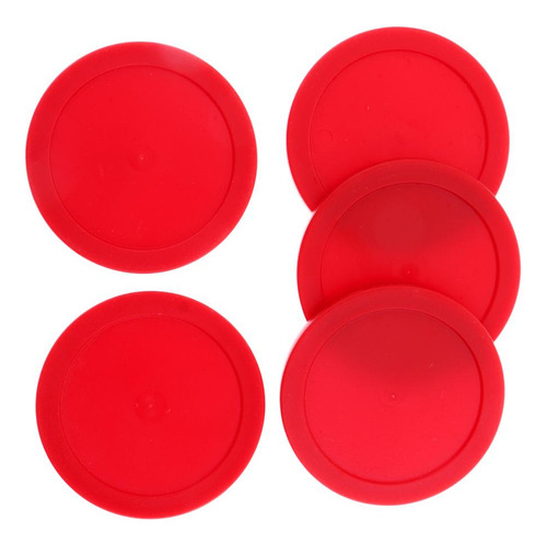 3 X 5 Unidades De Discos De Hockey De Aire Accesorio Rojo