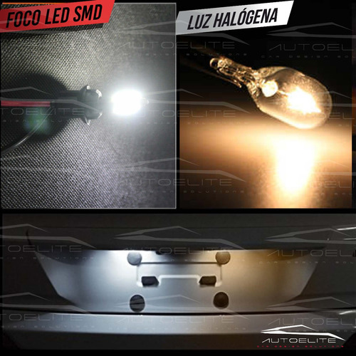 Imagen 4 de 10 de Foco Led T10 Pellizco Canbus 5w5 Cob 2.5w Luz Interior Placa