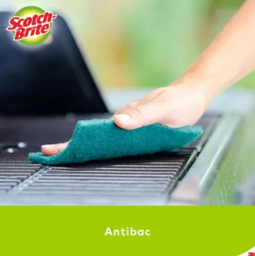 Fibra Verde Grande 3m Scotch Brite Limpieza Multisuperficies