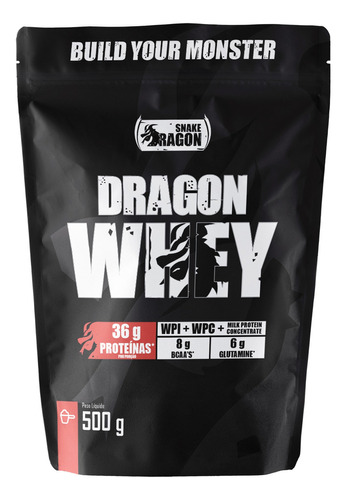 Suplemento Em Pó Snake Dragon  Massa Ganho De Volume Músculos Hiperproteico Premium Ipercalorico Whey Sinister Hiperproteico Premium Sabor  Vitamina De Banana Em Refill De 500g