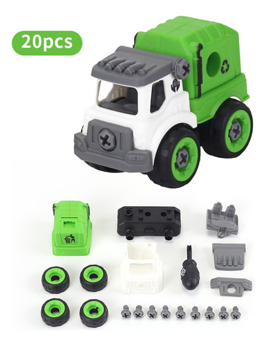 Fire Truck Toy Detachable Screwdriver