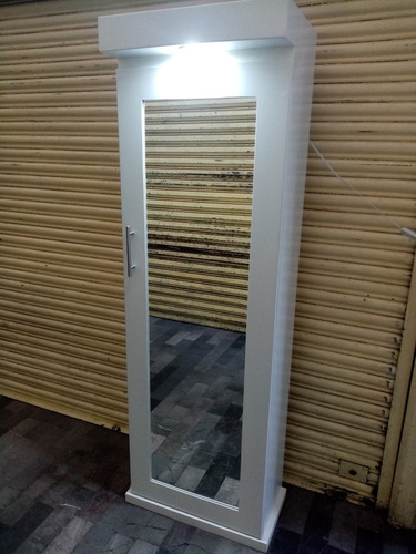 Zapatera Con Espejo Cuerpo Completo Con 1 Luz Led