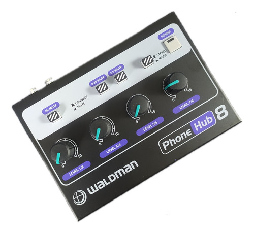 Amplificador De Fone Waldman Ph-8 Phone Hub 8 Com Fonte 100v/240v