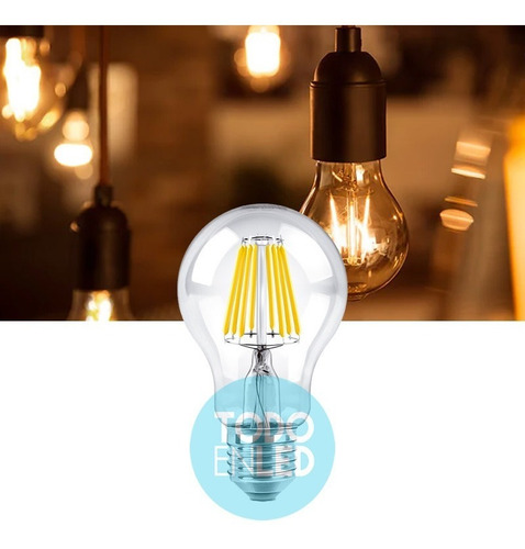 Imagen 2 de 6 de Lámpara Bulbo Filamento Led 10w Todoenled Bfa6010